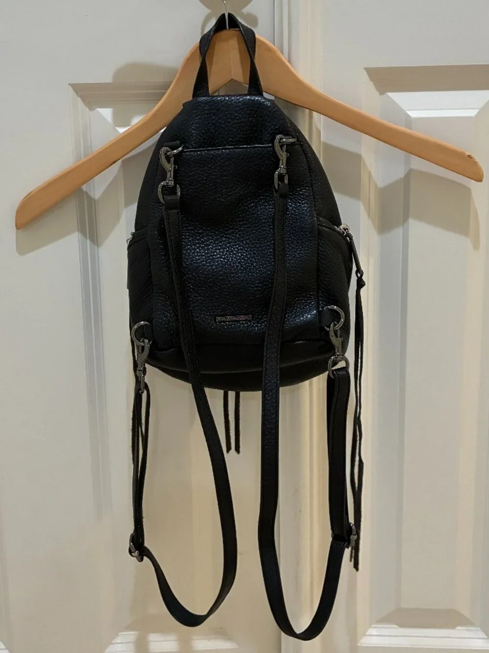 Rebecca Minkoff pebbled leather mini- backpack